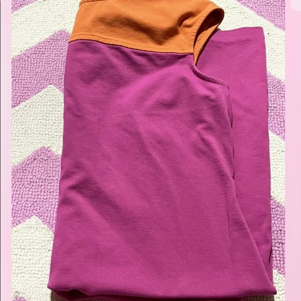 TALBOTS  Knee Length Pink & Orange Dress - Picture 9 of 9